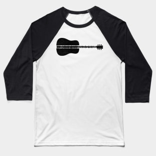 Sound Wave Guitar Baseball T-Shirt